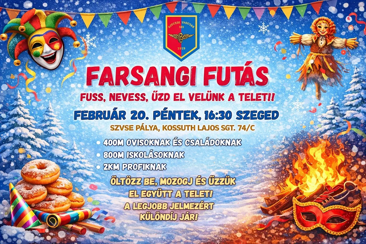 🏃SZVSE Télűző Farsangi Futás🏃