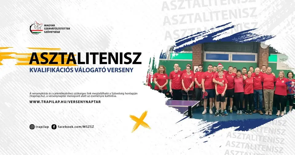 Szervátültetettek és dializáltak ASZTALITENISZ kvalifikációs válogató versenye