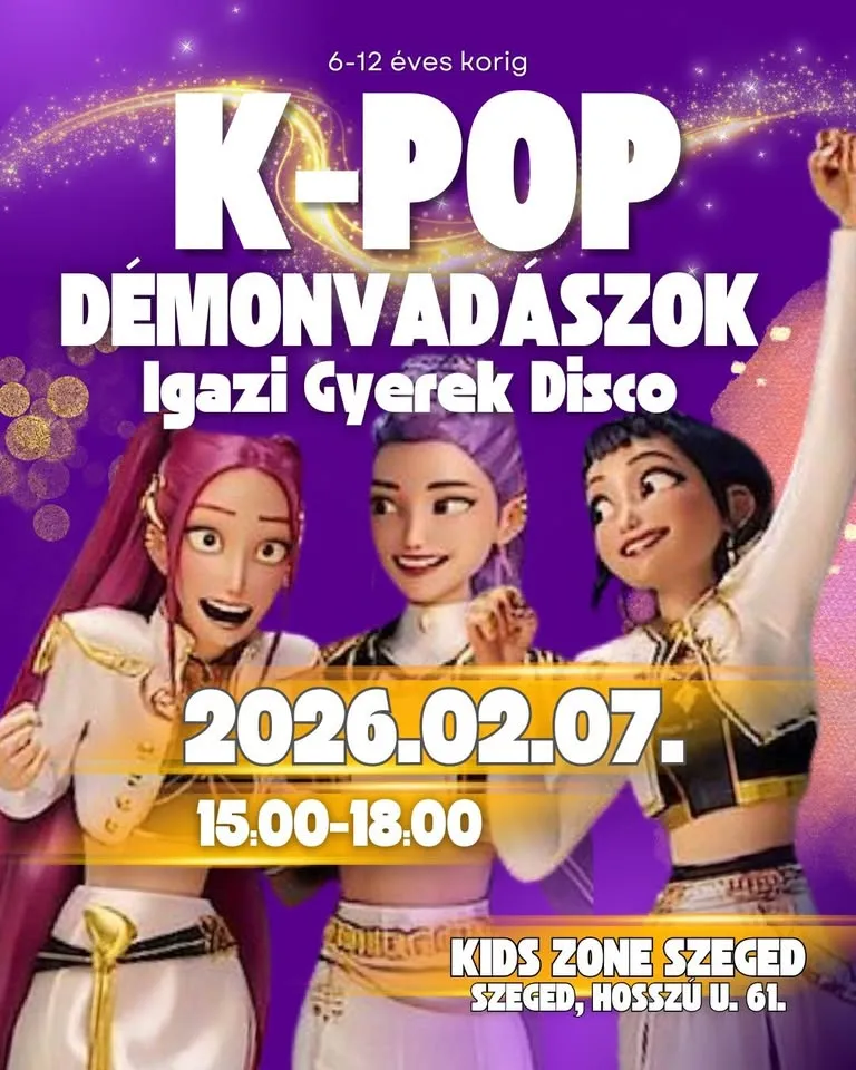 GYEREK DISCO 💜🪩🕺 K-Pop Démonvadászok Party // Buli & Workshop