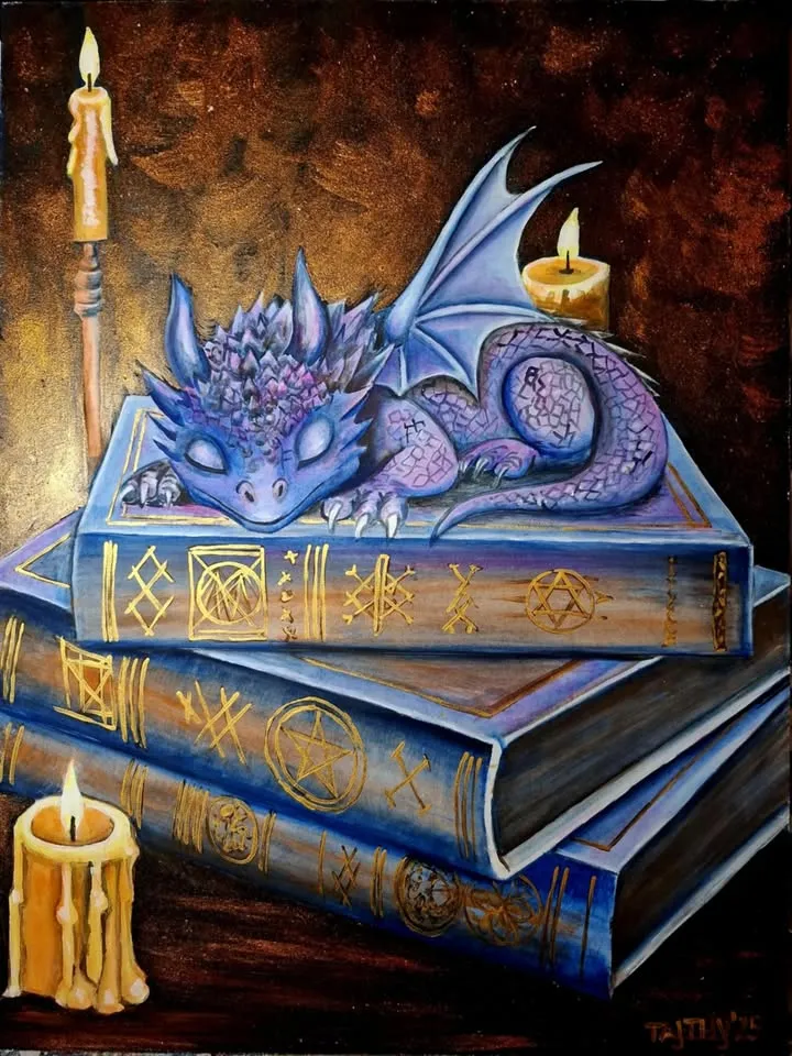 Kreativna kafa Szeged akrilna slika: Zmaj