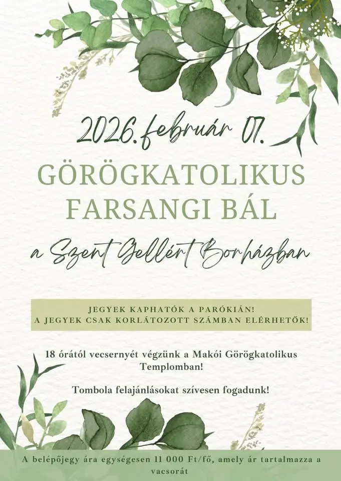 II. Grkokatolički Farsang Bal Maka