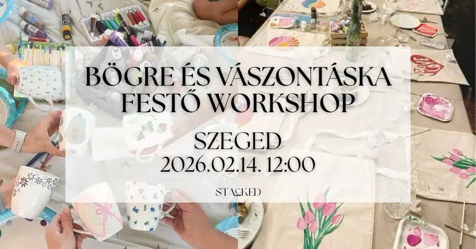 Bögre és Vászontáska festő Workshop 🎨 SZEGED