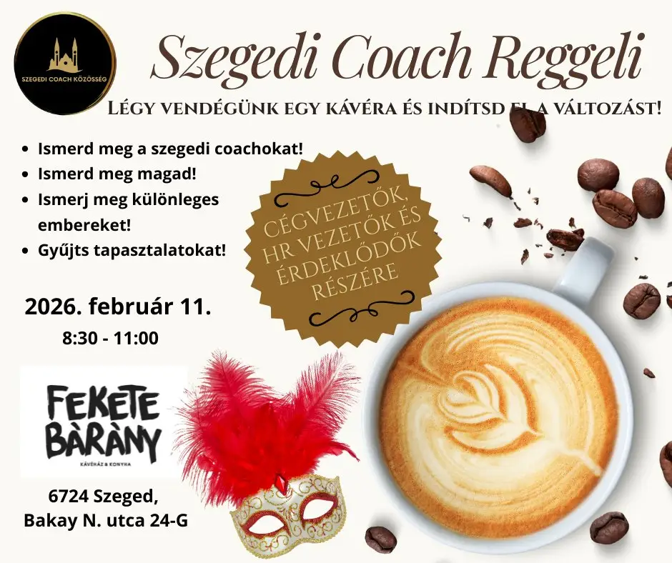 Szegedi Coach Reggeli – indítsd a napot inspiráló beszélgetésekkel!
