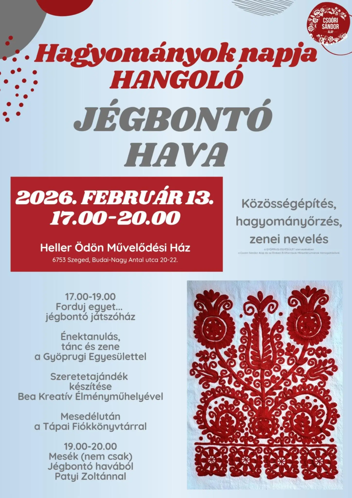 HANGOLÓ Jégbontó havában