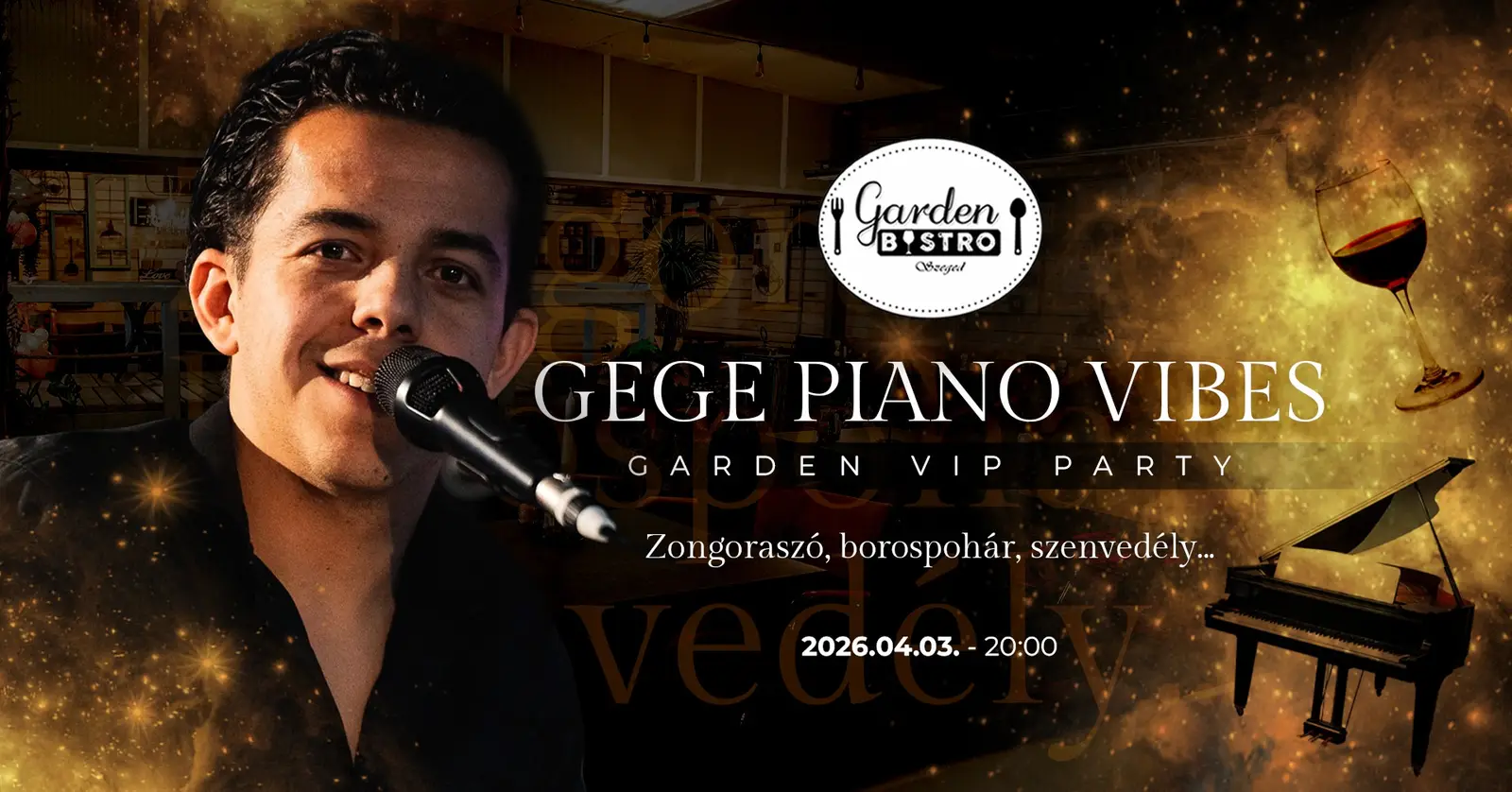 GEGE PIANO VIBES - GARDEN VIP PARTY 🎹🎶🍽️