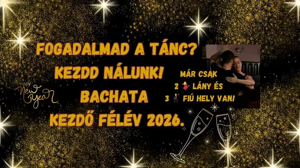 💃 Fogadalmad a tánc? Kezdd nálunk!🕺 –  Bachata kezdő félév januártól júniusig