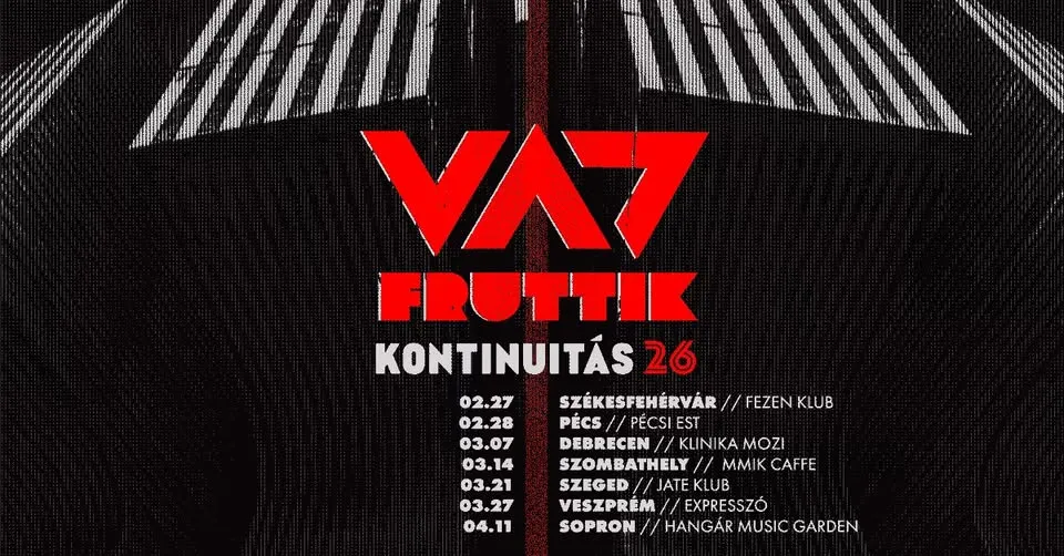 Wild Fruttik - Continuity Tour 2026 // JATE Club, Szeged 03.21.